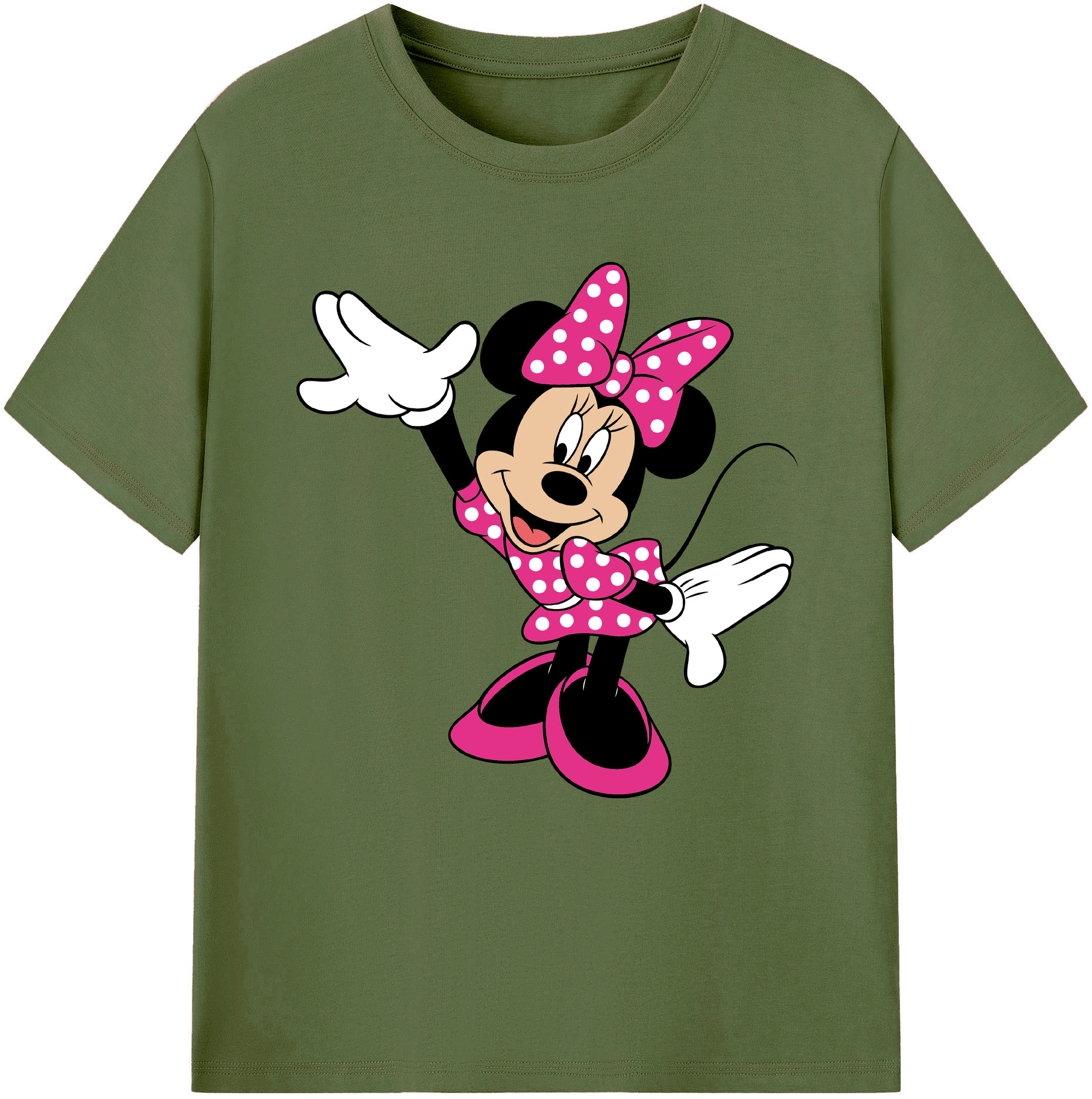 （画像用） ミッキーマウス Mickey Mouse 綿100％半袖Tシャツ（フロントプリント）